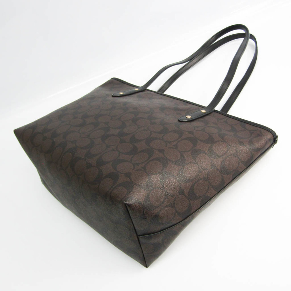 Coach Signature F58292 Women's Pvc,Leather Tote Bag B… Gem